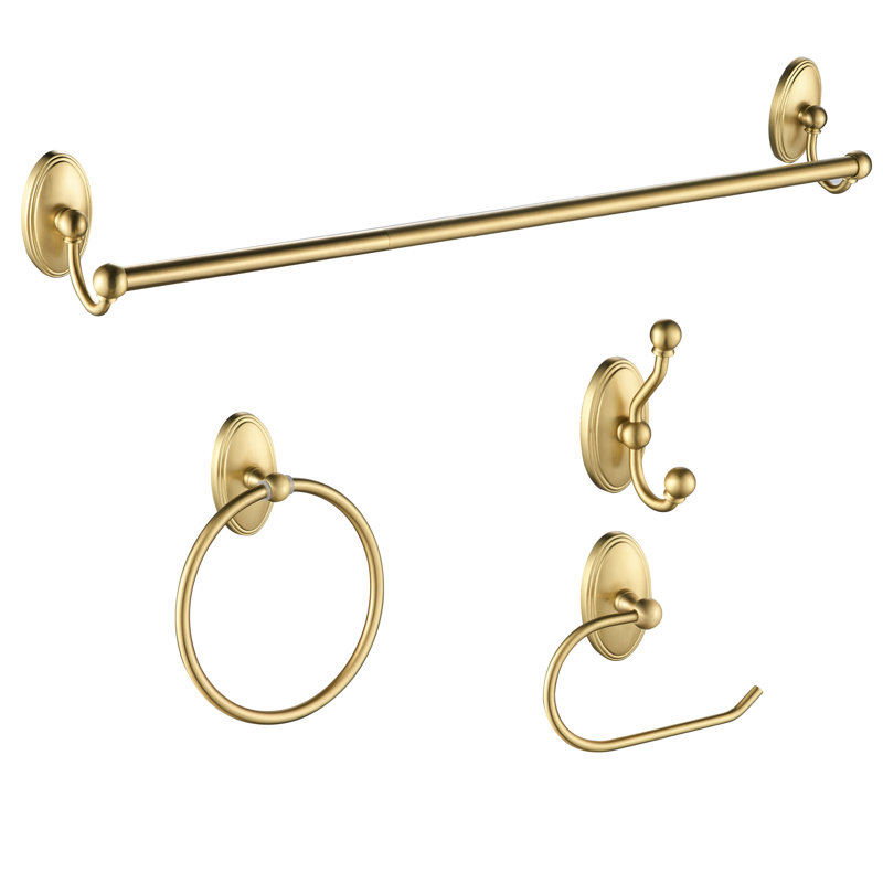 FORIOUS 4 Piece Bathroom Hardware Set & Reviews Wayfair